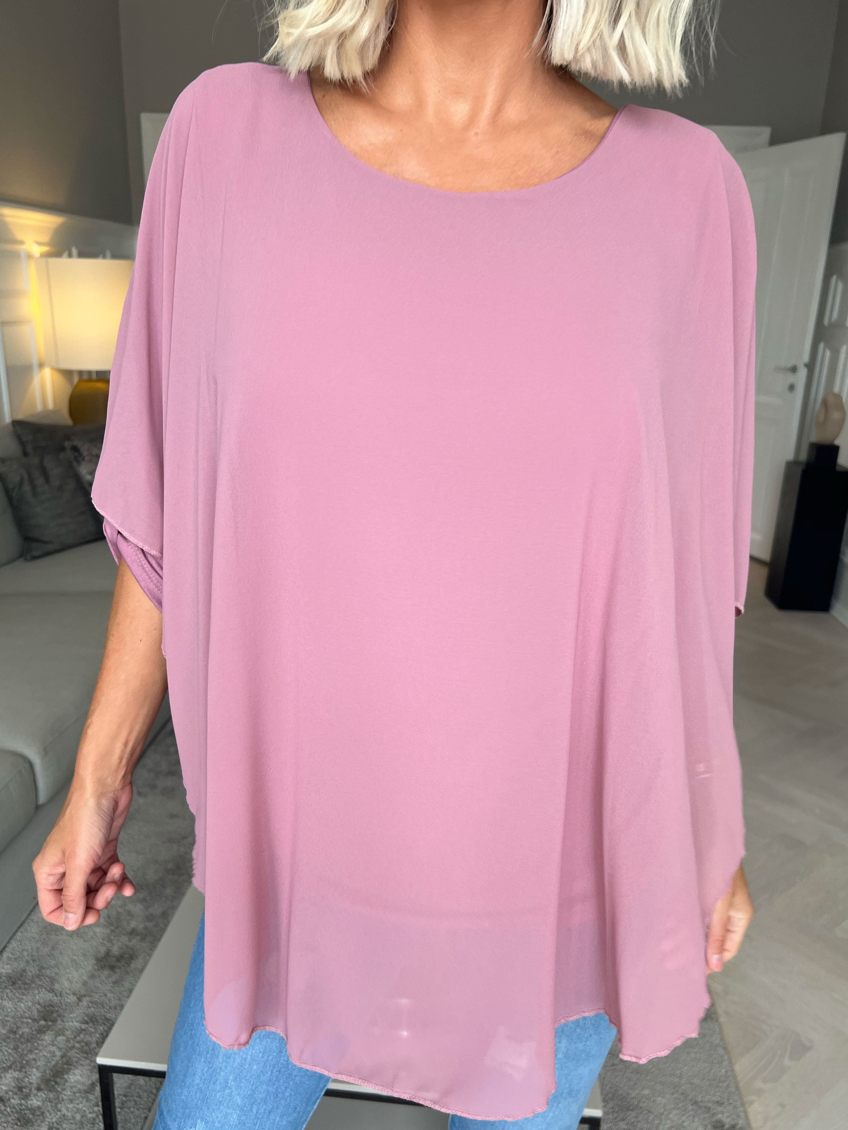 Kenya Shirt - Tunika med chiffonglager